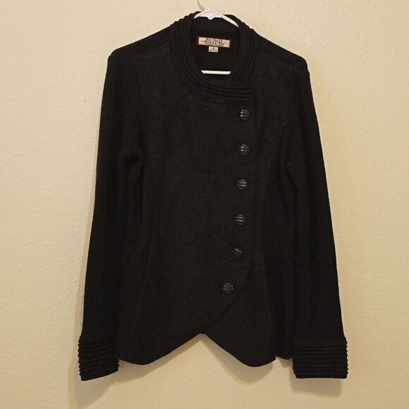 Beyond threads graish black jacket/sweater size medium - Picture 1 of 12